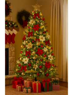 Albero Savana, 210 cm, diametro 119 cm, la magia di Natale