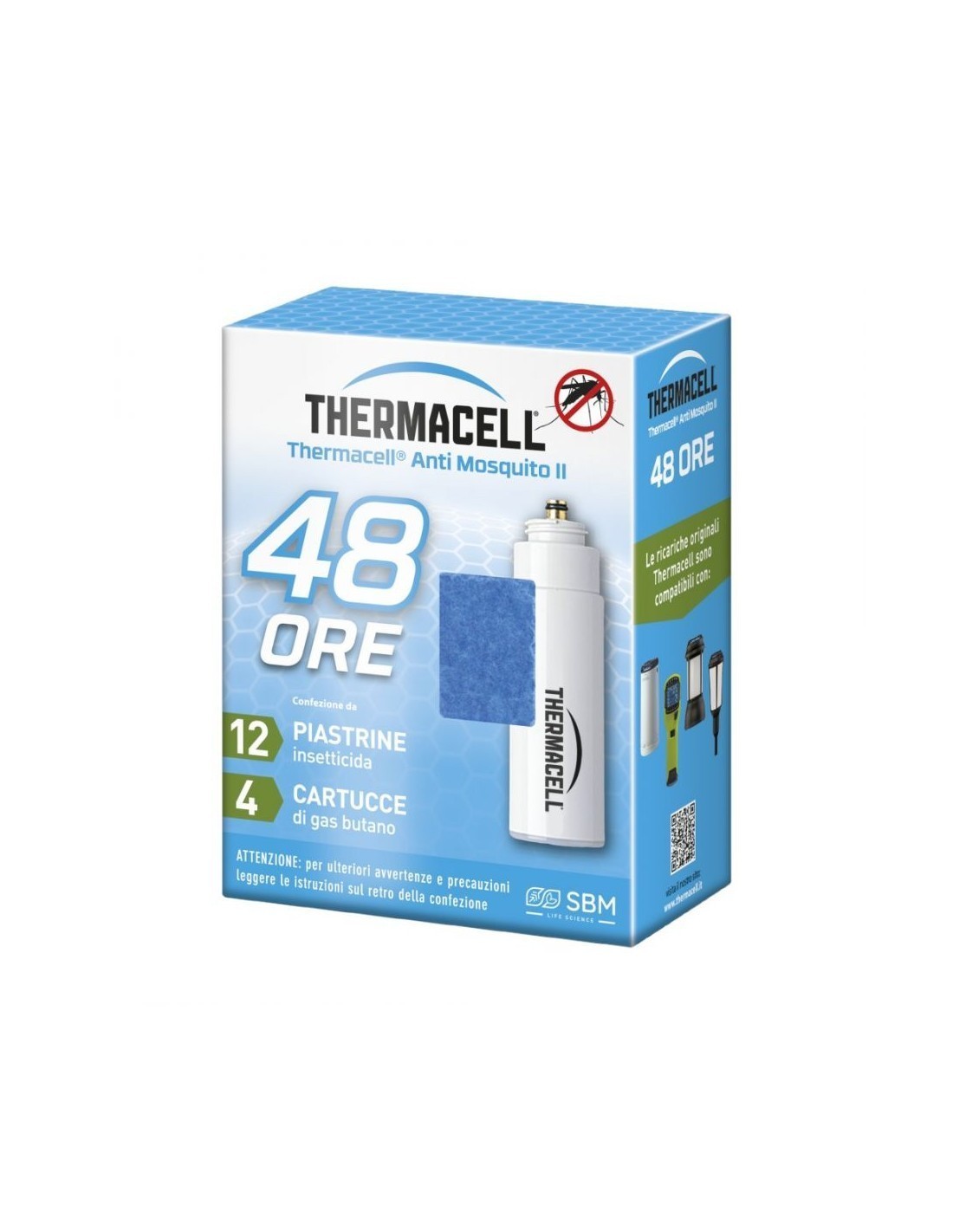 RICARICA 48 ORE THERMACELL PER DISPOSITIVO ANTIZANZARA MINI HALO