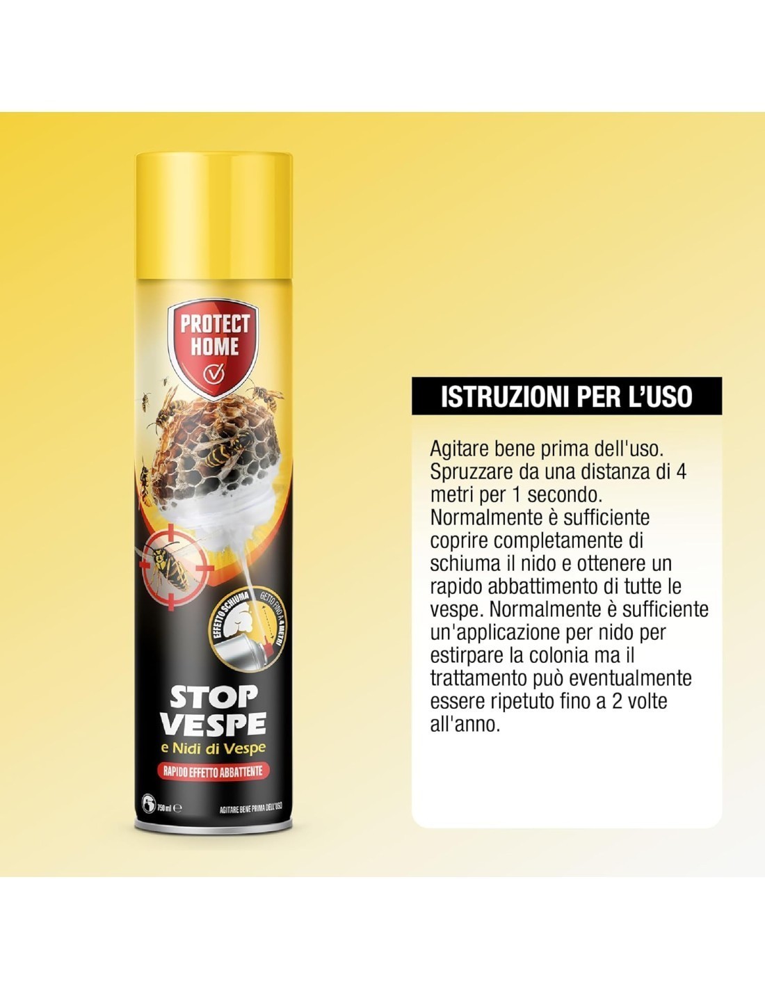 VESPA STOP INSETTICIDA SCHIUMA GETTO ML 750 86601887