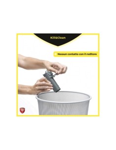 CONFEZIONE 2 TRAPPOLE PER TOPI Kill & Clean