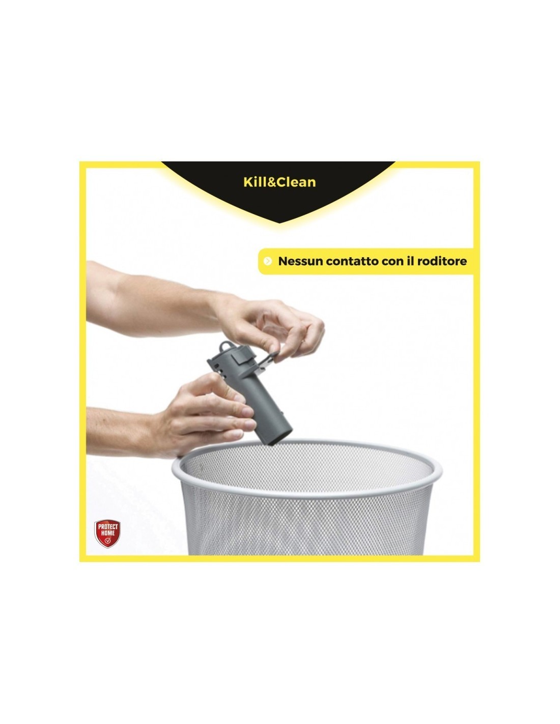 CONFEZIONE 2 TRAPPOLE PER TOPI Kill & Clean