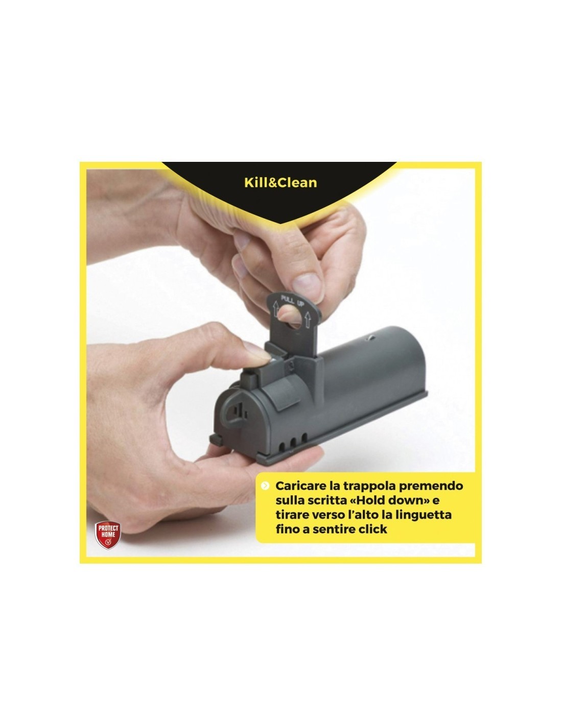 CONFEZIONE 2 TRAPPOLE PER TOPI Kill & Clean