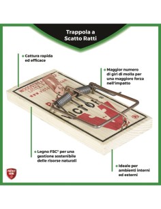TRAPPOLA A SCATTO VICTOR PROTECT HOME PER RATTI