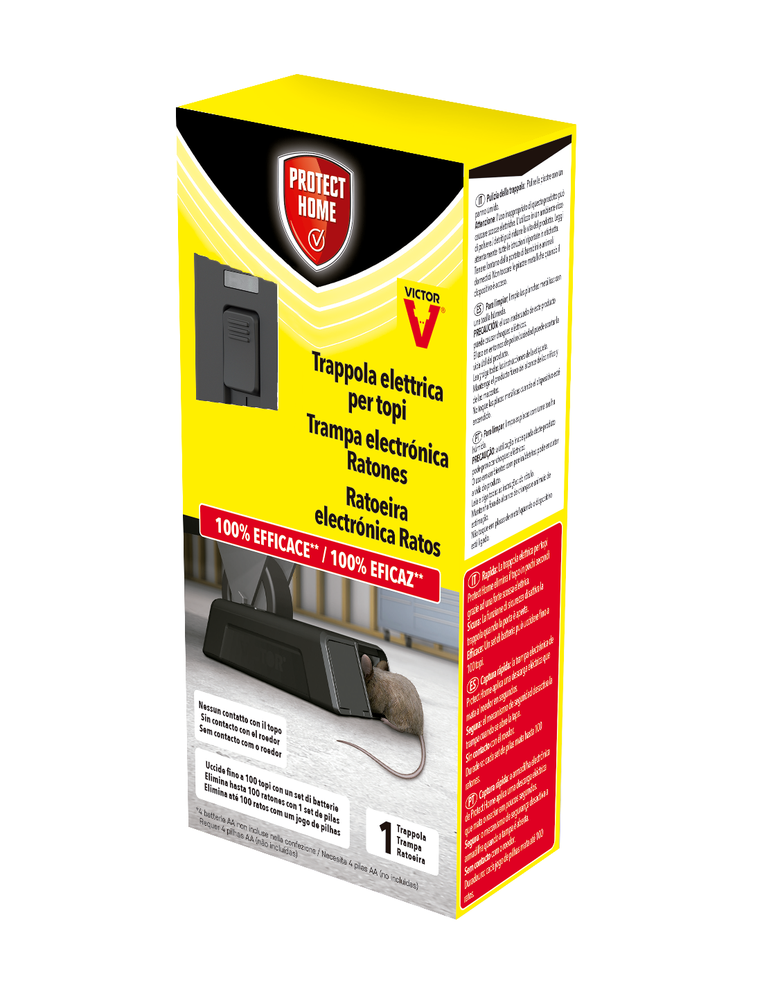 TRAPPOLA ELETTRICA VICTOR PROTECT HOME PER TOPI