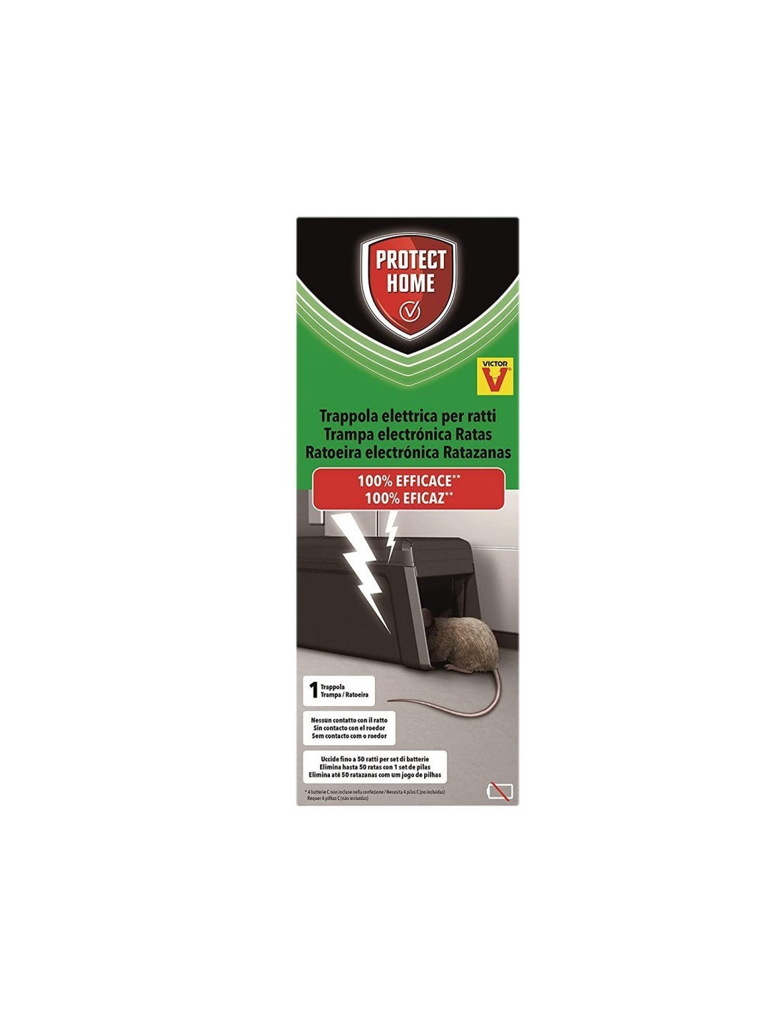 TRAPPOLA ELETTRICA VICTOR PROTECT HOME PER RATTI