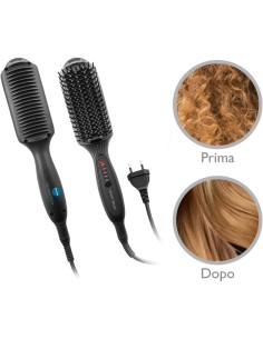 MACOM Sensation 228 Smart Brush Spazzola Riscaldante Lisciante in Ceramica Nero