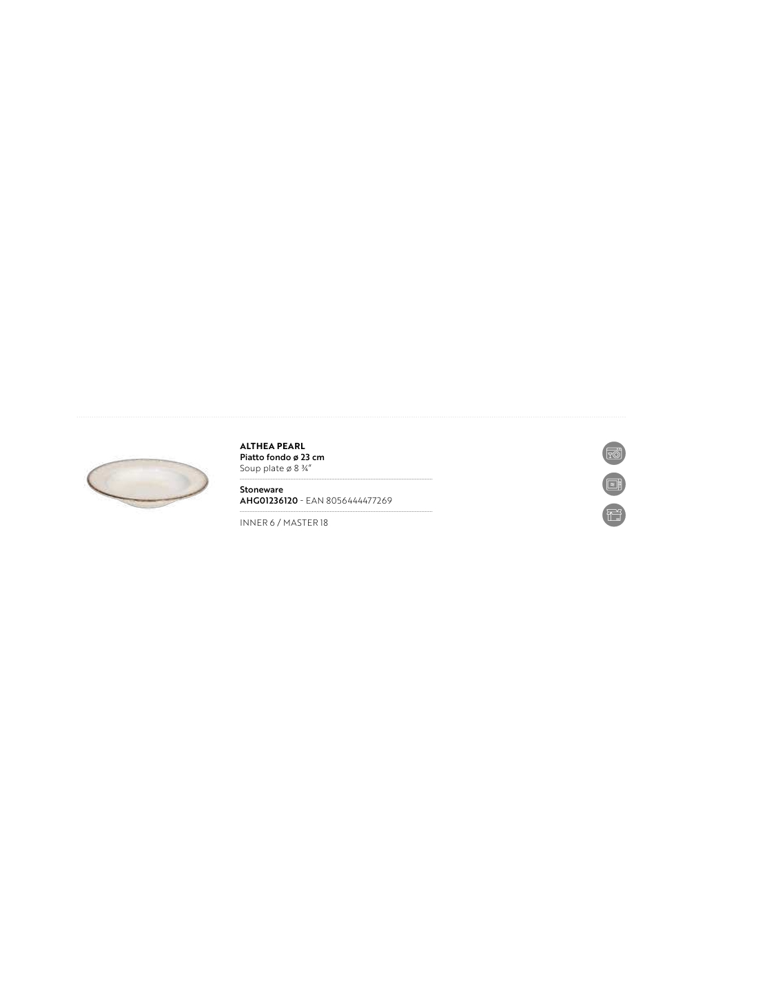 Soup Plate Althea Pearl