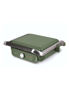 Bistecchiera Elettrica con Piastre Rimovibili Verde Salvia - 2000W