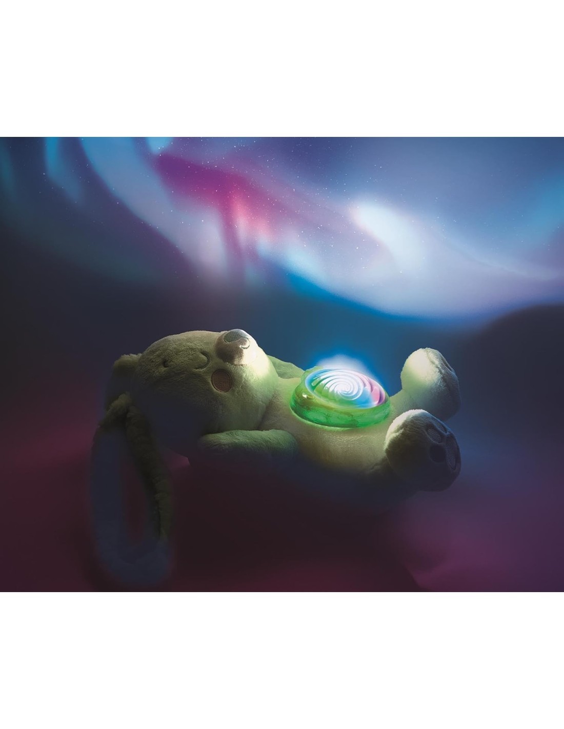 Clementoni Fiocco Proiettore Aurora Boreale peluche lepre artica bambini