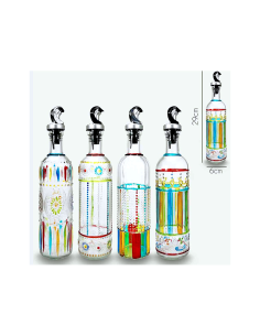 OLIERA COLORATA VETRO 50CL H29CM