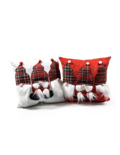 Cuscino di Natale 42x42 cm assortito, decorazione festiva morbida e colorata, La magia di natale per divani, poltrone e letti