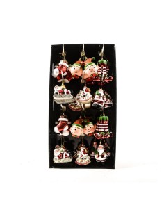 Pendente di Natale in plastica 6x12 cm assortito, La magia di natale per alberi, decorazioni e centrotavola festivi