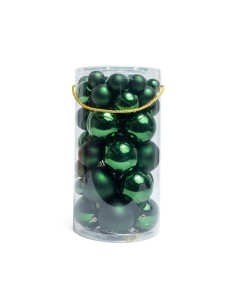 Sfere di Natale verdi in plastica miste, confezione da 50 pezzi, La magia di natale per alberi