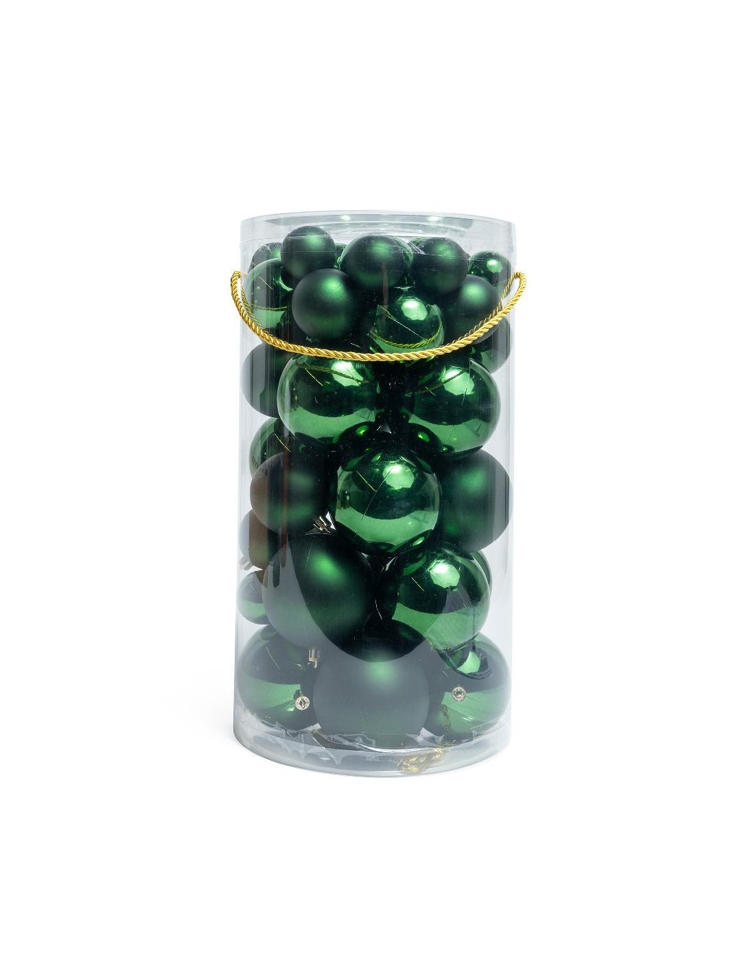 Sfere di Natale verdi in plastica miste, confezione da 50 pezzi, La magia di natale per alberi