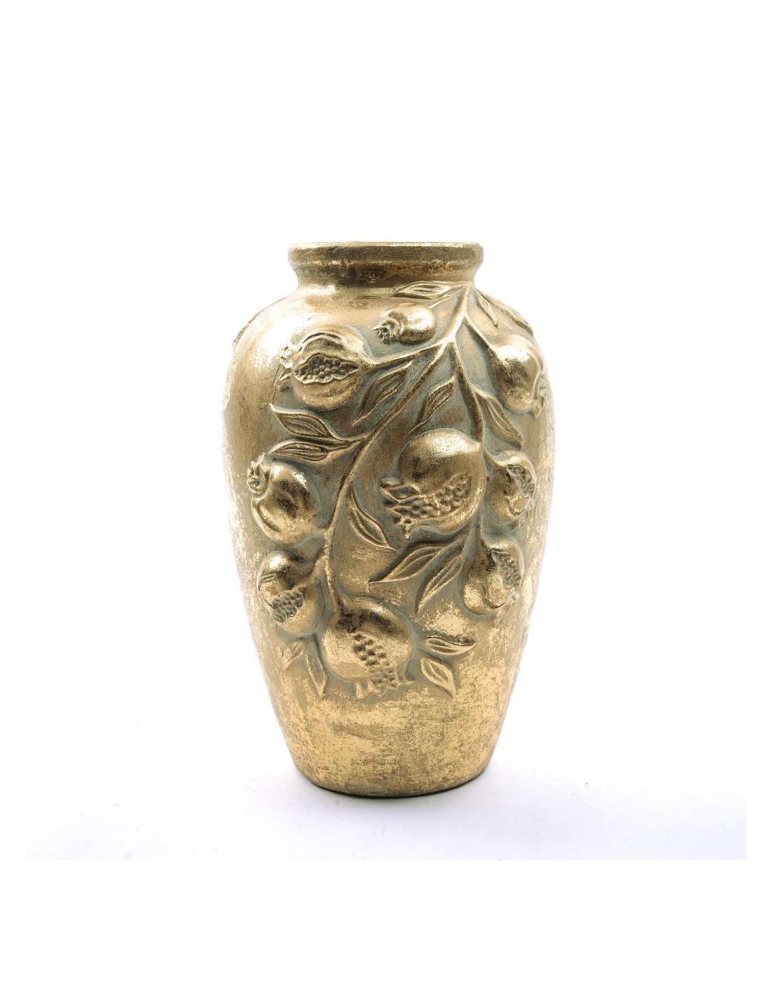 Vaso di Natale melograni oro, ceramica elegante, 20,5x31,5 cm,  La magia di natale per arricchire la tua casa