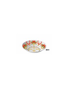 PIATTO FONDO 1645-3252 21CM NATALE FIOCCHI
