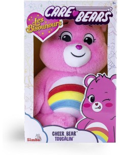 SIMBA, CARE BEARS ALLEGRORSA, ORSETTO CUORE, PELUCHE 35 CM, ROSA, GIOCO BAMBINI 0+ 2