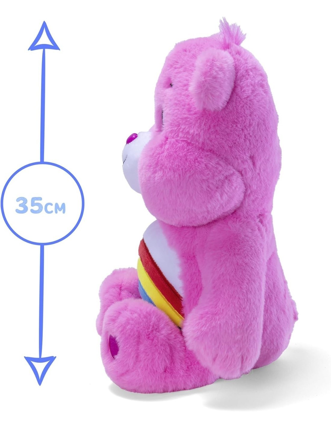 SIMBA, CARE BEARS ALLEGRORSA, ORSETTO CUORE, PELUCHE 35 CM, ROSA, GIOCO BAMBINI 0+