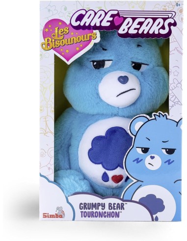 CARE BEARS, ORSETTO BRONTOLO, PELUCHE 35 CM, GIOCO BAMBINI 0+, COLORE BLU