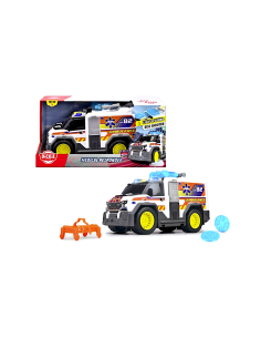 DICKIE TOYS, AMBULANZA GIOCATTOLO, VEICOLO DI SOCCORSO, LUCI E SUONI, GIOCO BAMBINI 3+
