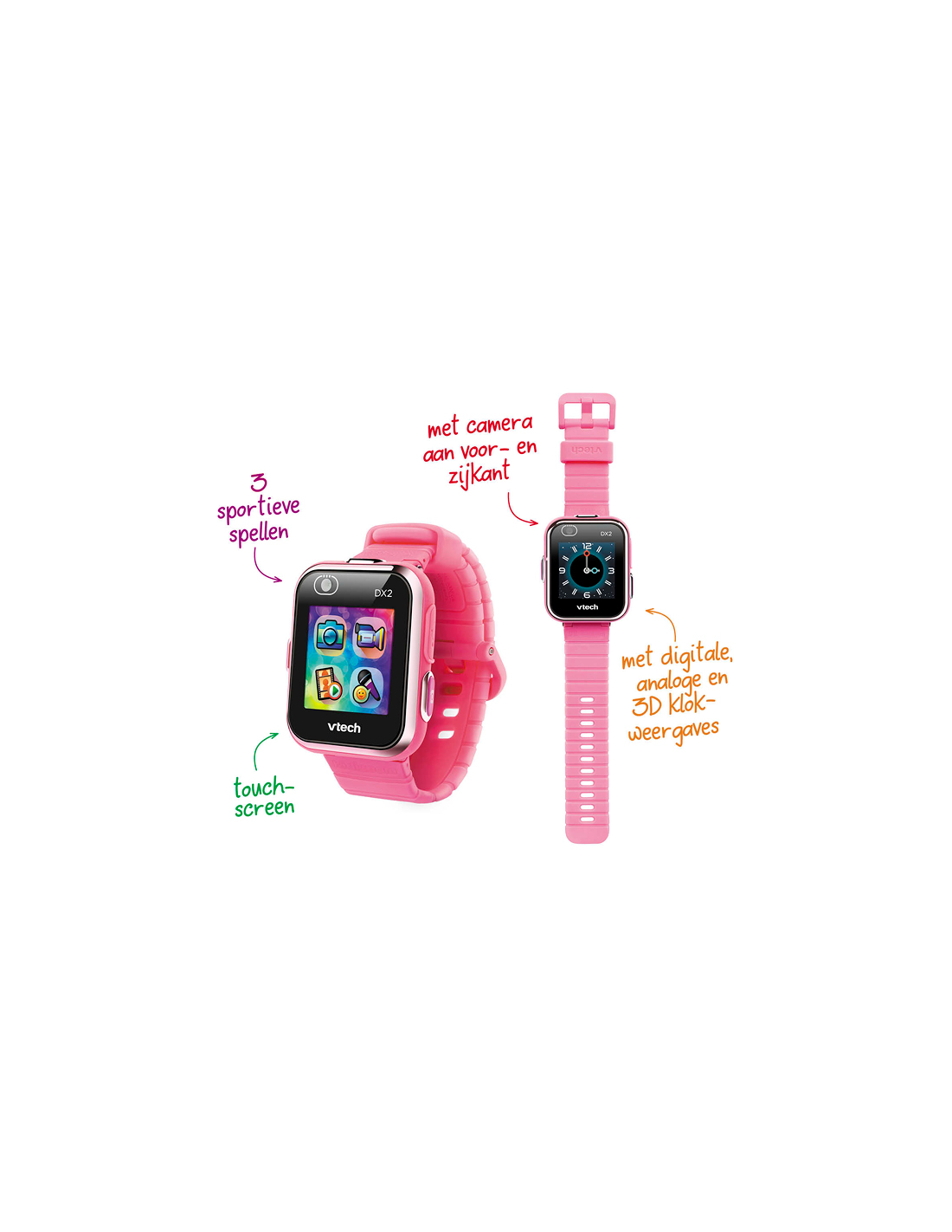 KIDIZOOM SMARTWATCH DX2, OROLOGIO INTELLIGENTE BAMBINI, FOTOCAMERA, SELFIE, VIDEO, TOUCHSCREEN, GIOCHI, DISPLAY 3D