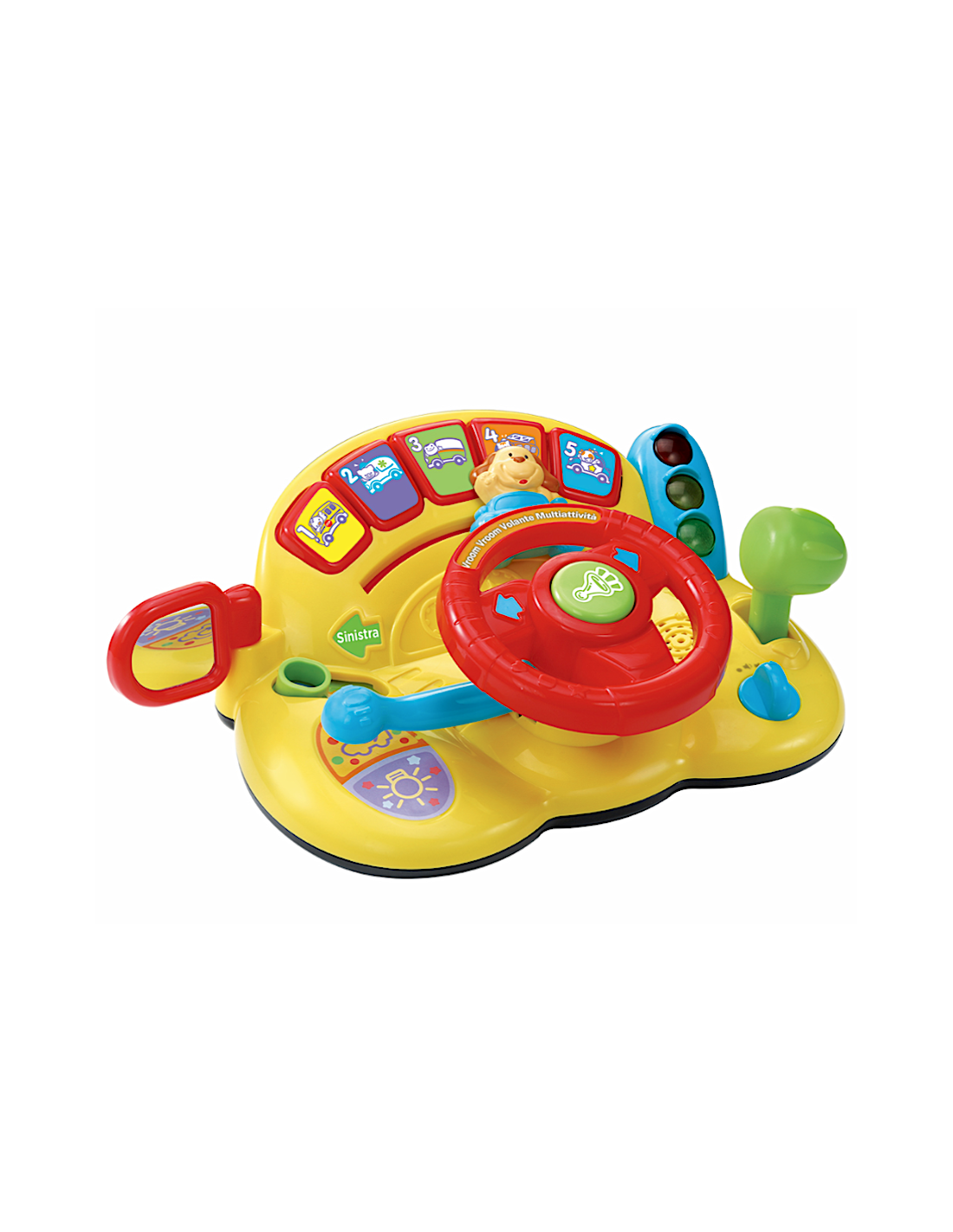 VOLANTE MULTIATTIVITA' VTECH VROOM VROOM , CRUSCOTTO INTERATTIVO, MACCHININA COMANDABILE, 12-36 MESI