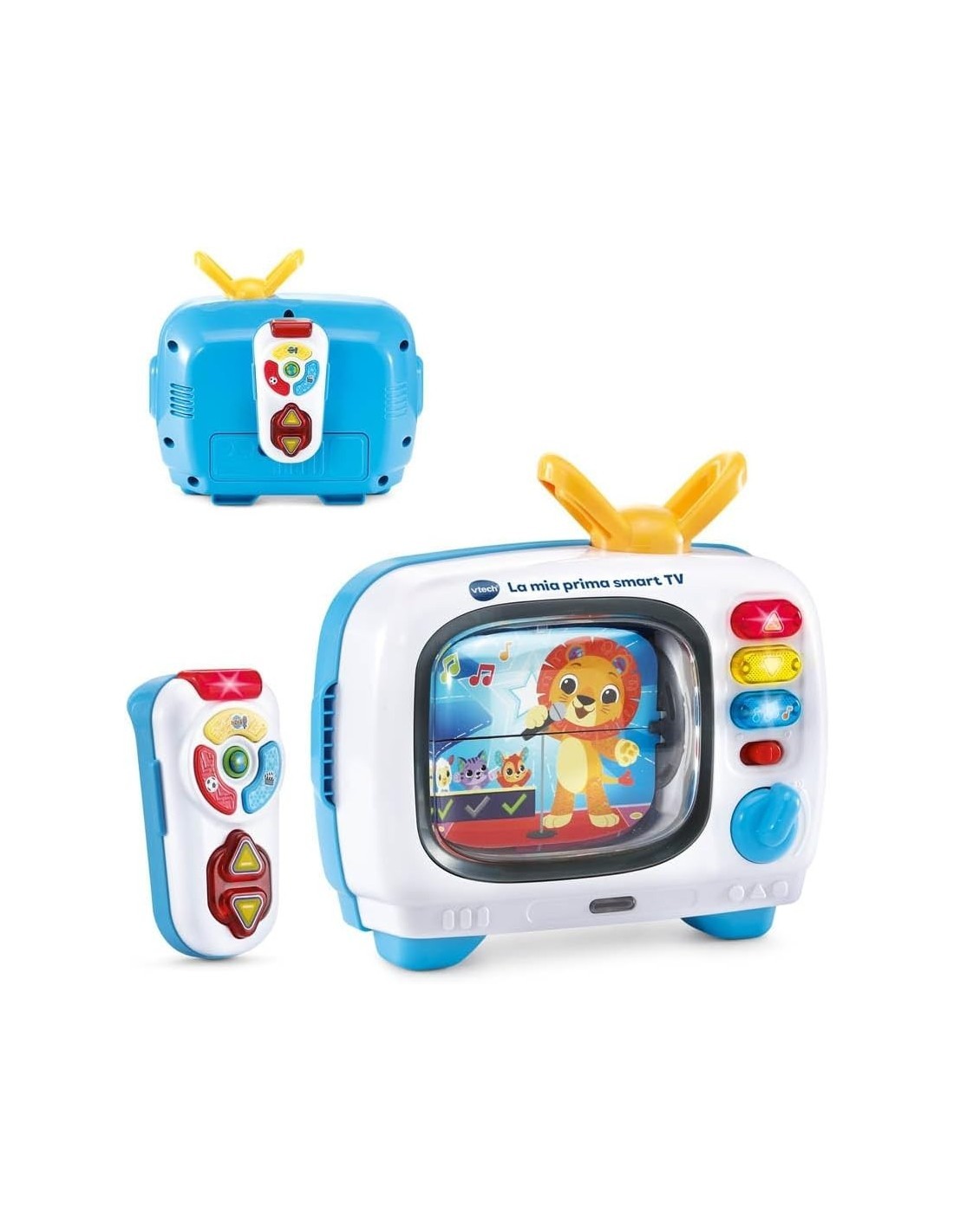 VTECH LA MIA PRIMA SMART TV, TELEVISIONE INTERATTIVA BAMBINI, TELECOMANDO, 10 CANALI, 12-36 MESI