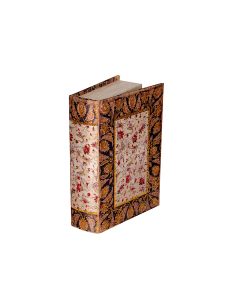 Scatola Libro di Natale Decoro Fiori 27x18x7cm Legno, Decorazioni Natalizie, Accessori, La magia di Natale per la casa