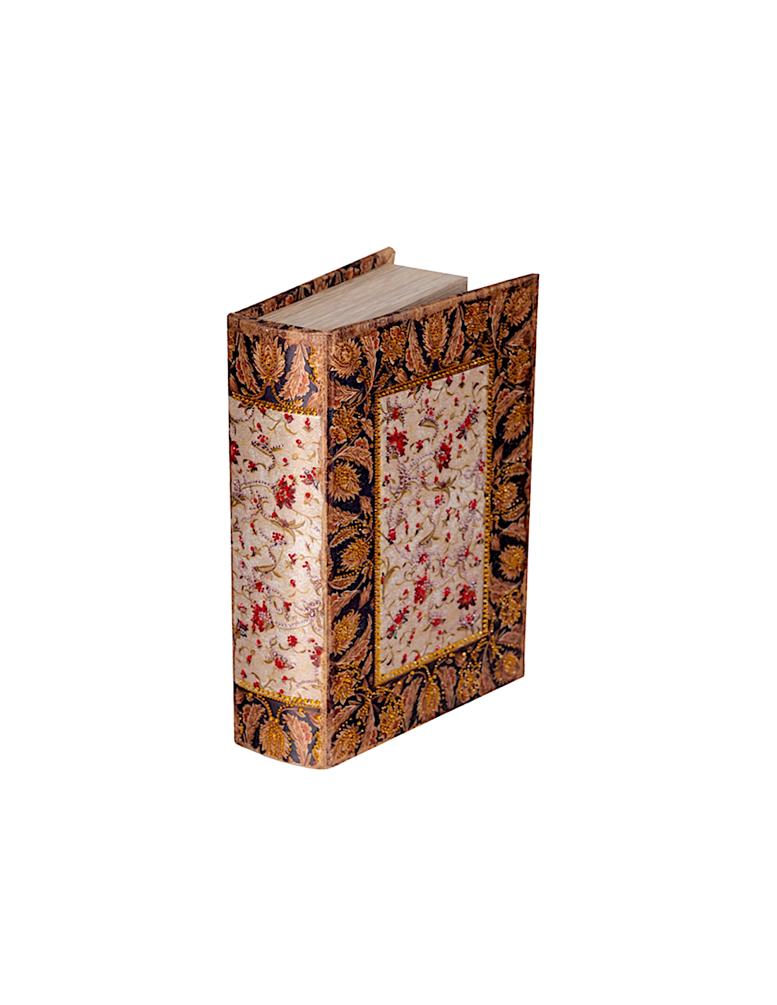 Scatola Libro di Natale Decoro Fiori 27x18x7cm Legno, Decorazioni Natalizie, Accessori, La magia di Natale per la casa