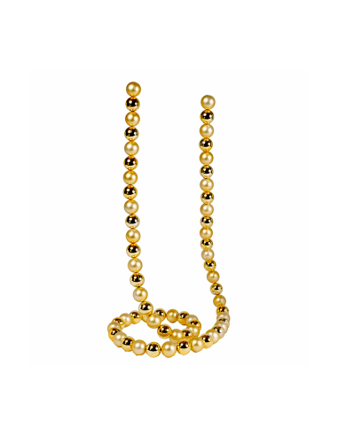 Ghirlanda di Natale Sfere Oro 3cm Lunghezza 180cm PVC, Decorazioni Natalizie, Addobbi, La magia di Natale per la casa