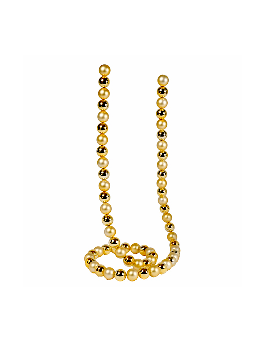 Ghirlanda di Natale Sfere Oro 3cm Lunghezza 180cm PVC, Decorazioni Natalizie, Addobbi, La magia di Natale per la casa