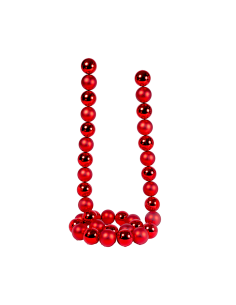 Ghirlanda di Natale Sfere Rosse 5cm Lunghezza 180cm PVC, Decorazioni Natalizie, Addobbi, La magia di Natale per la casa