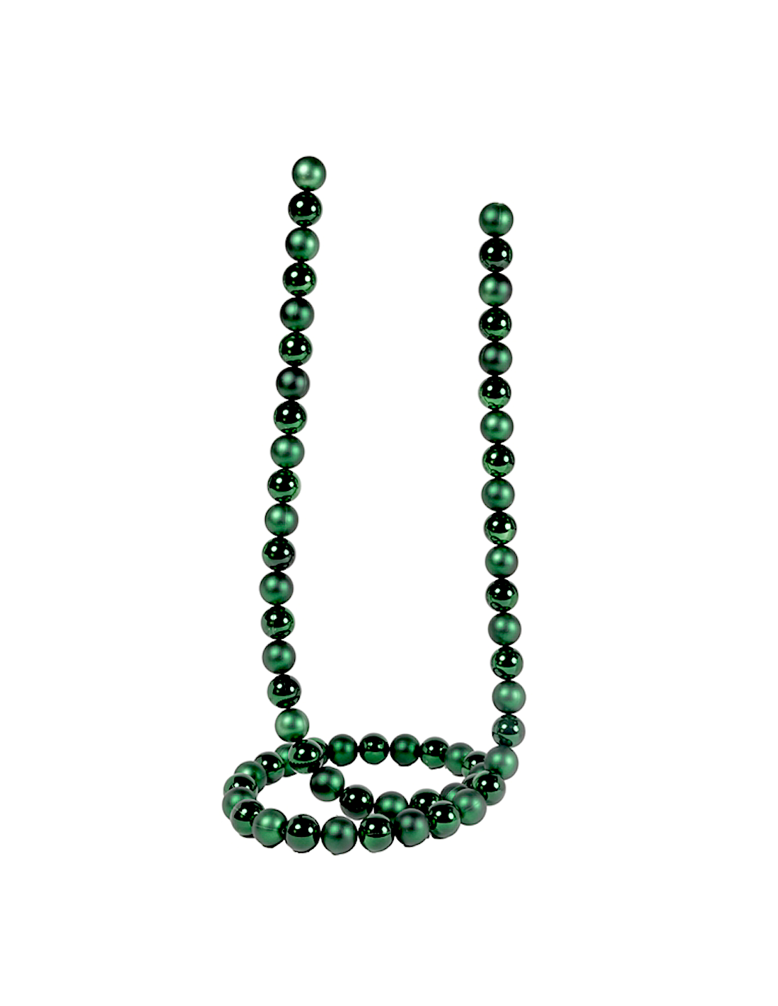 Ghirlanda di Natale Sfere Verdi 3cm Lunghezza 180cm PVC, Decorazioni Natalizie, Addobbi, La magia di Natale per la casa