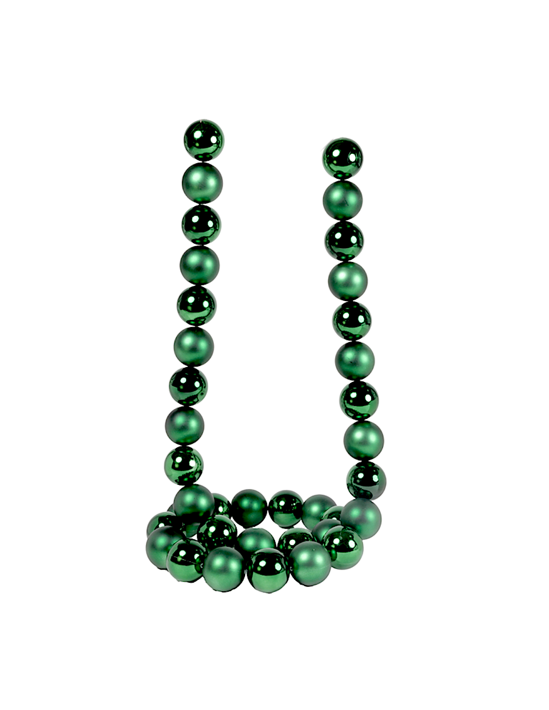 Ghirlanda di Natale Sfere Verdi 5cm Lunghezza 180cm PVC, Decorazioni Natalizie, Addobbi, La magia di Natale per la casa