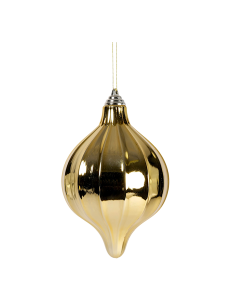 Pendente di Natale Decoro Oro 19x12cm PVC, Addobbi Natalizi, Decorazioni, La magia di Natale per la casa