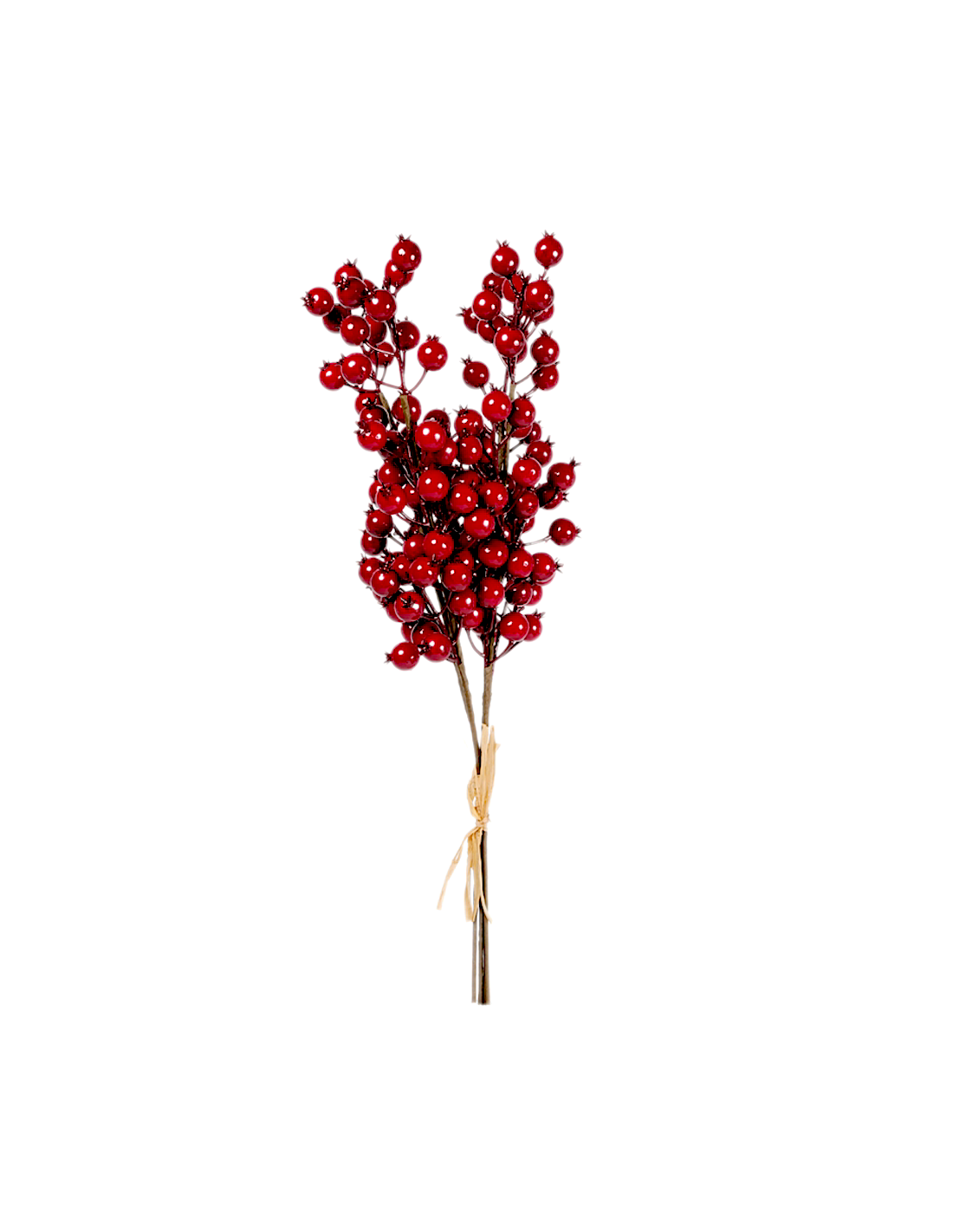 Rametto di Natale Bacche Rosse H65cm PVC, Decorazioni di Natale, Addobbi, La magia di Natale per la casa