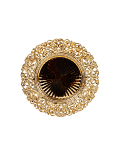 Sottopiatto di Natale Oro D33cm PVC, Decorazioni Tavola Natalizia, Accessori, La magia di Natale per la casa