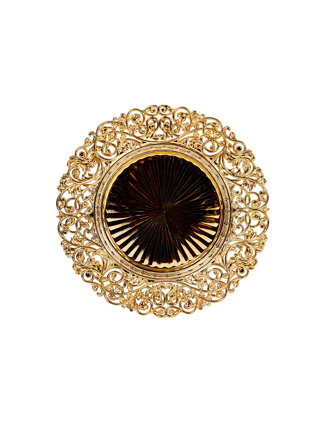 Sottopiatto di Natale Oro D33cm PVC, Decorazioni Tavola Natalizia, Accessori, La magia di Natale per la casa