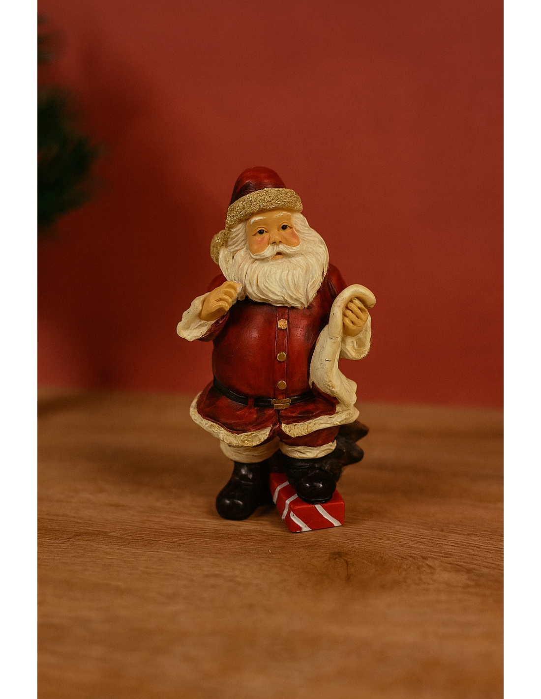 Babbo Natale 14,5cm Assortito, Statuina Natalizia, Decorazioni da Tavolo, La magia di Natale per la casa