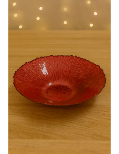 Centrotavola di Natale Vetro Rosso 40cm, Decorazioni Natalizie, Accessori Tavola, La magia di Natale per la casa 2