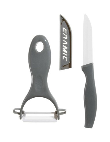 5five Coltello e pelapatate in ceramica zirco – Lama resistente e affilata