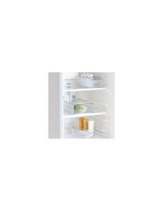 Scatola Portaoggetti con Cassetto Scorrevole per Frigorifero – L 21,2 x P 32 x H 10,5 cm, Streaks PET Trasparente
