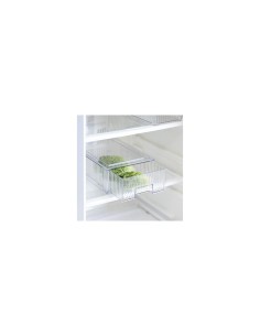 Scatola Portaoggetti con Cassetto Scorrevole per Frigorifero – L 21,2 x P 32 x H 10,5 cm, Streaks PET Trasparente
