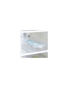 Contenitore con Ruote per Frigorifero – L 22,5 x P 36,5 x H 10,8 cm, Streaks PET Trasparente 2