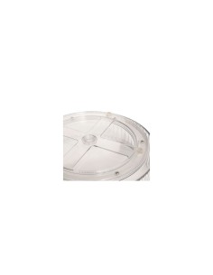 Vassoio Rotante per Frigorifero – Ø 25 x H 8,2 cm, Streaks PET Trasparente