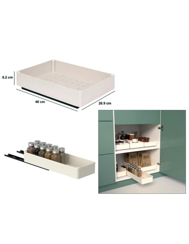 Organizer da Scrivania 40 cm Beige