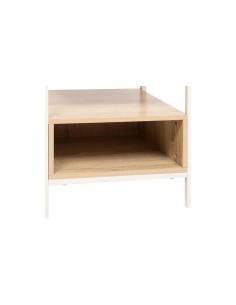 5five Curva Chevet – Comodino Curvilineo a 2 Livelli in Legno Chiaro