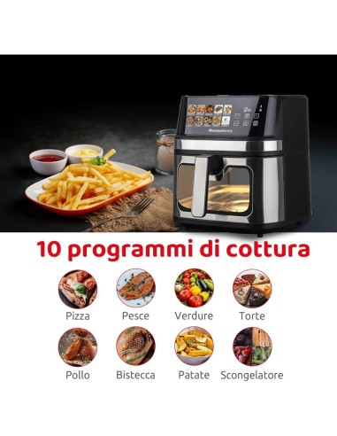 Melchioni Family Gaia Plus friggitrice ad aria 8L doppia resistenza 2200W