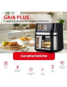 Melchioni Family Gaia Plus friggitrice ad aria 8L doppia resistenza 2200W