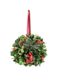 PENDENTE DECORAZIONE ANTEA VERDE 12CM CON BACCHE